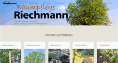 Desktop Screenshot of baumpflege-riechmann.de