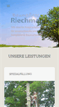 Mobile Screenshot of baumpflege-riechmann.de